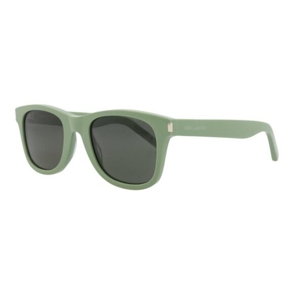 New Authentic Saint Laurent Unisex Square/Rectangle Green Green Grey Fashion Des - Picture 1 of 4